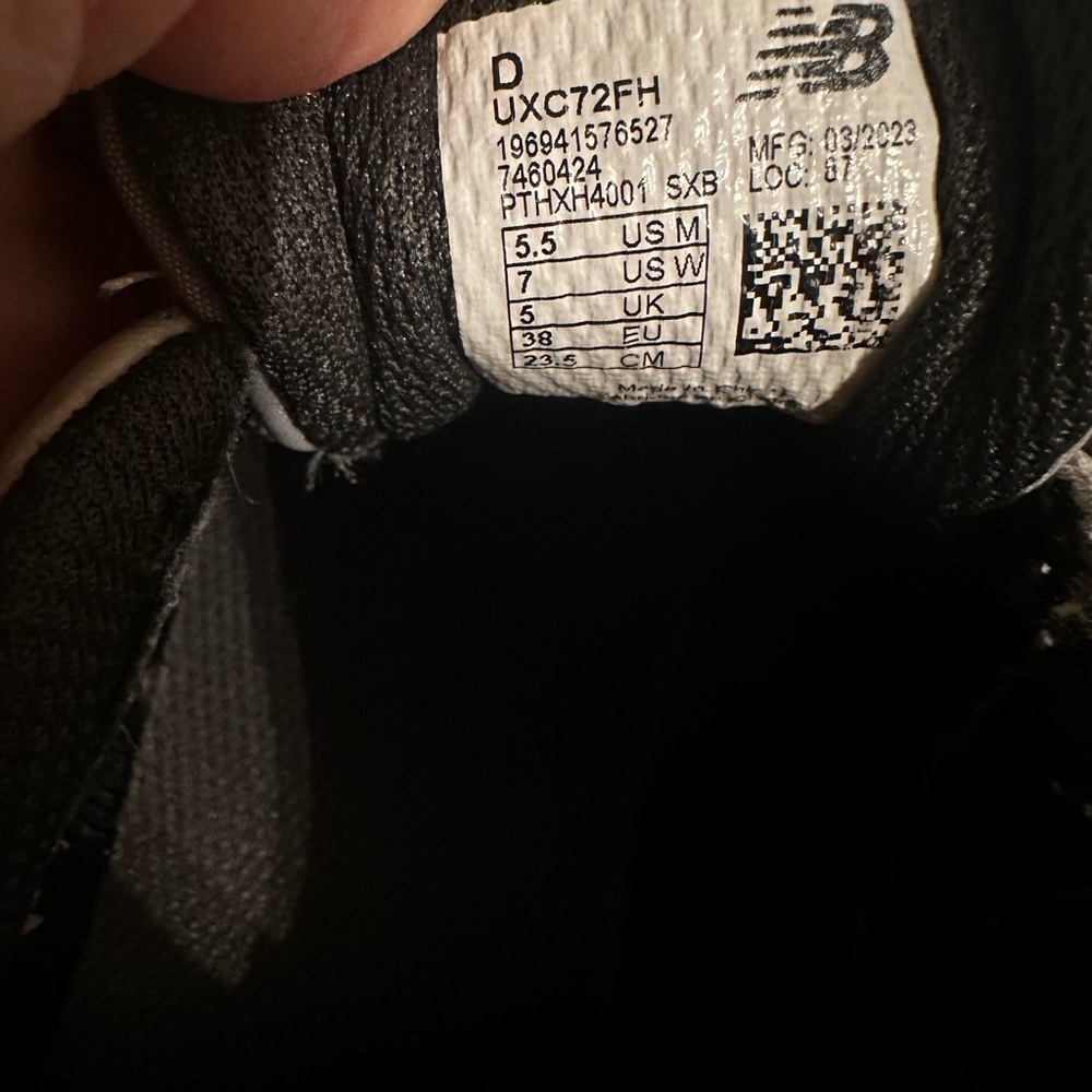 FIGS New Balance White, Charcoal and Black Athletic Shoes